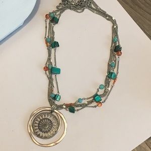 Medallion beach necklace